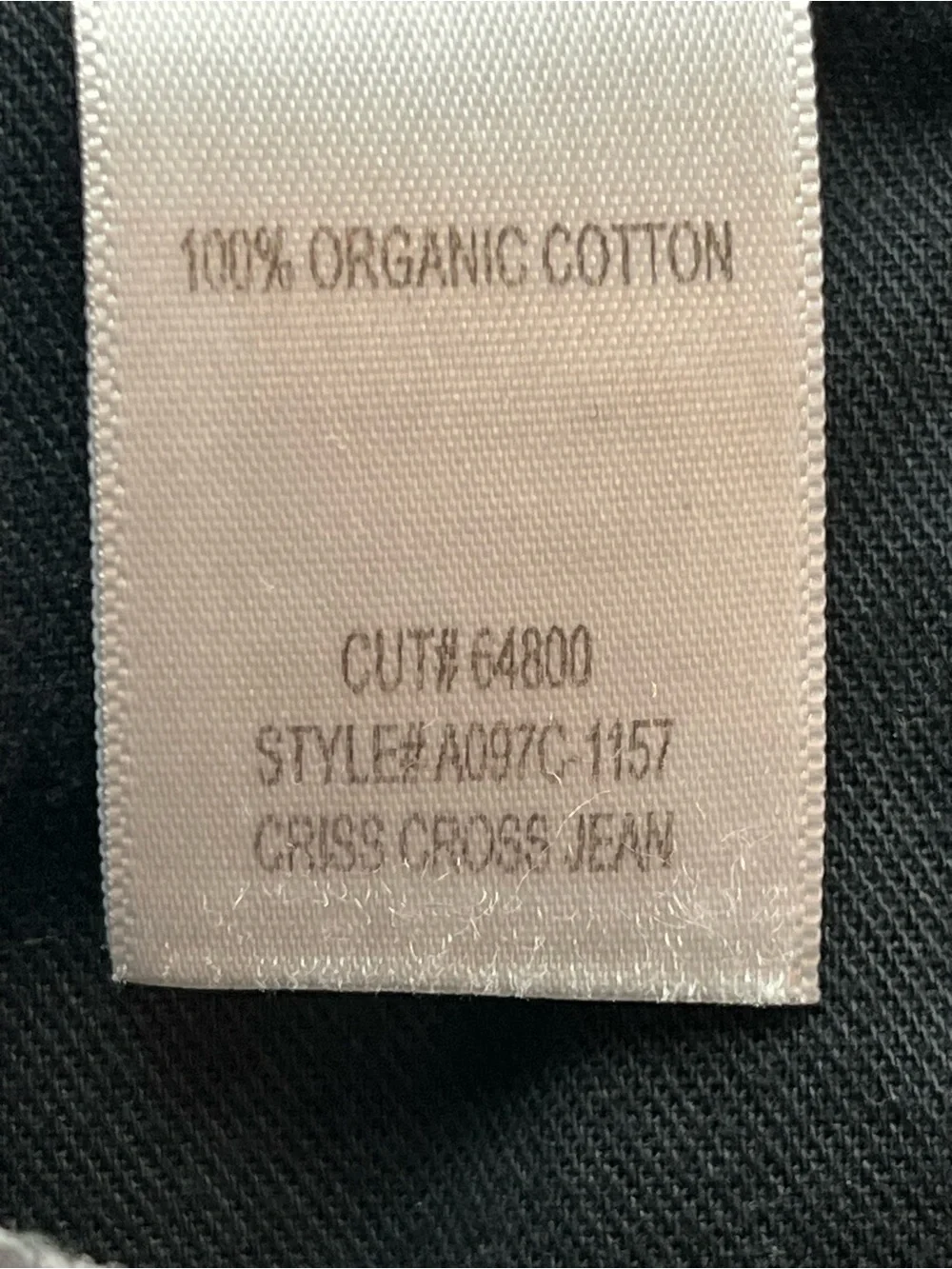 Agolde Criss Cross Denim Jean Asymmetrical Faded Black Pockets‎ Womens Size 27